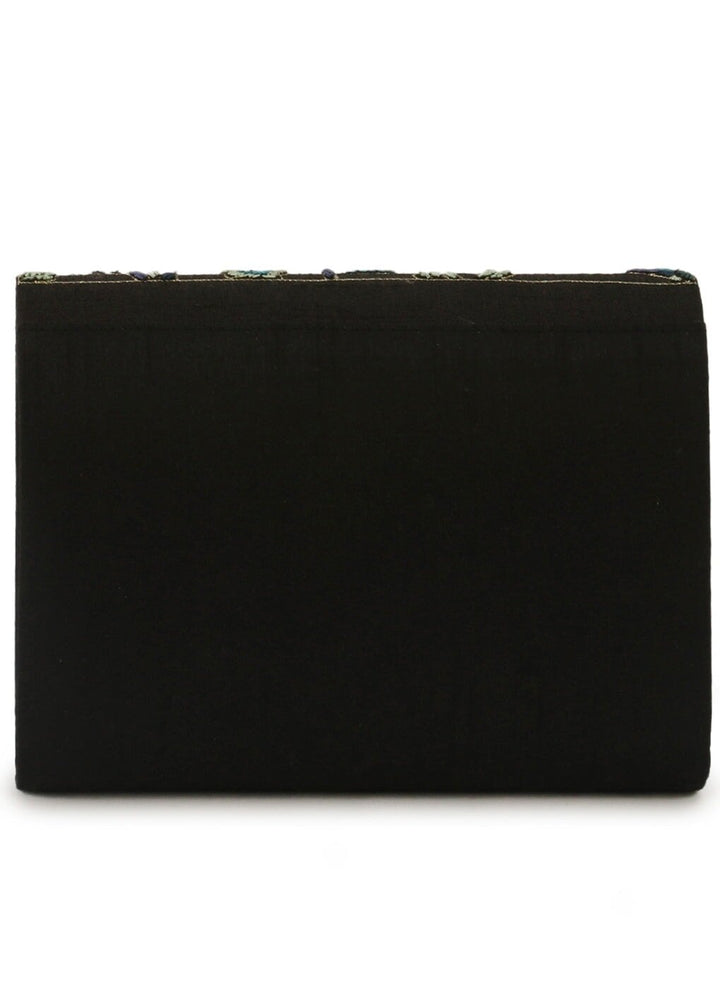 Black Parrot & Toucan Beads Clutch The Purple Sack - Fabilicious Fashion