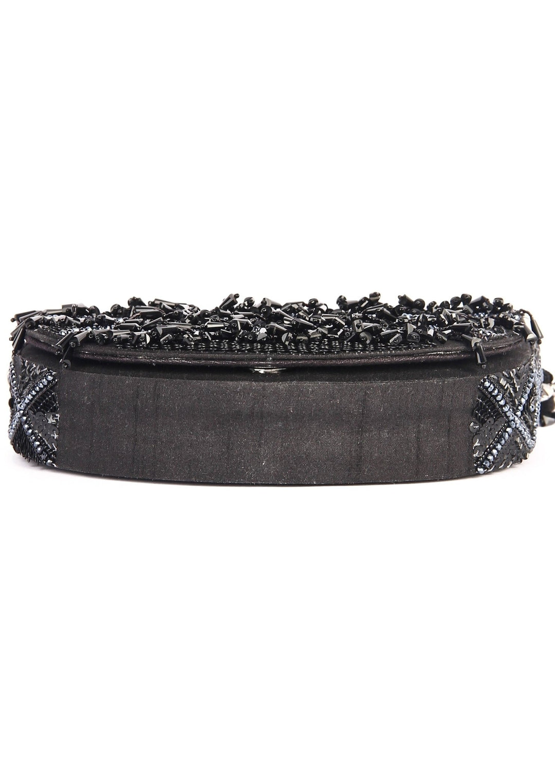 Black Tasselly Clutch The Purple Sack - Fabilicious Fashion
