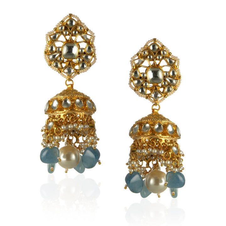 Blue And White Choker Set Riana by Shikha Jindal - Fabilicious Fashion