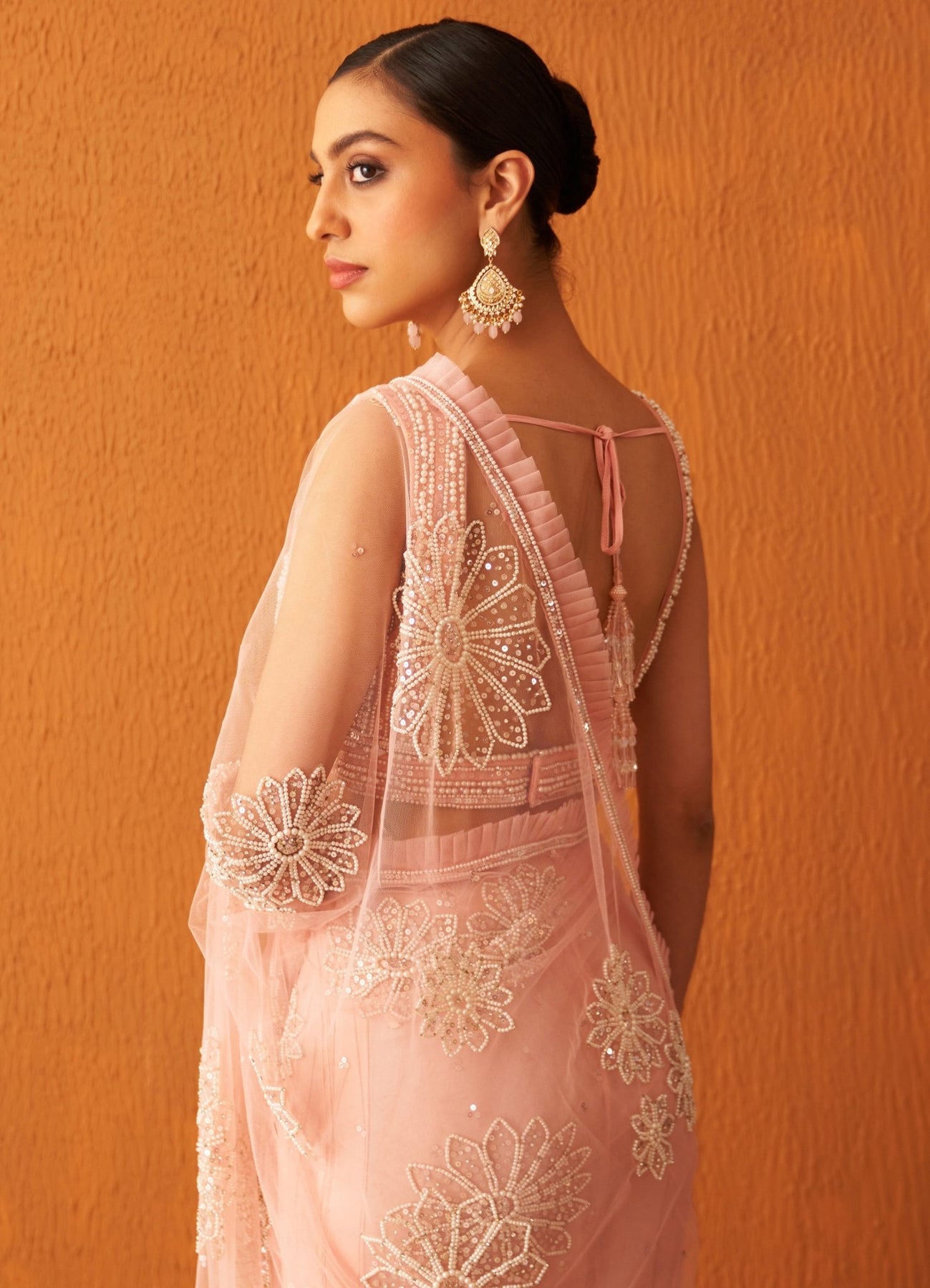 pink pearl blouse