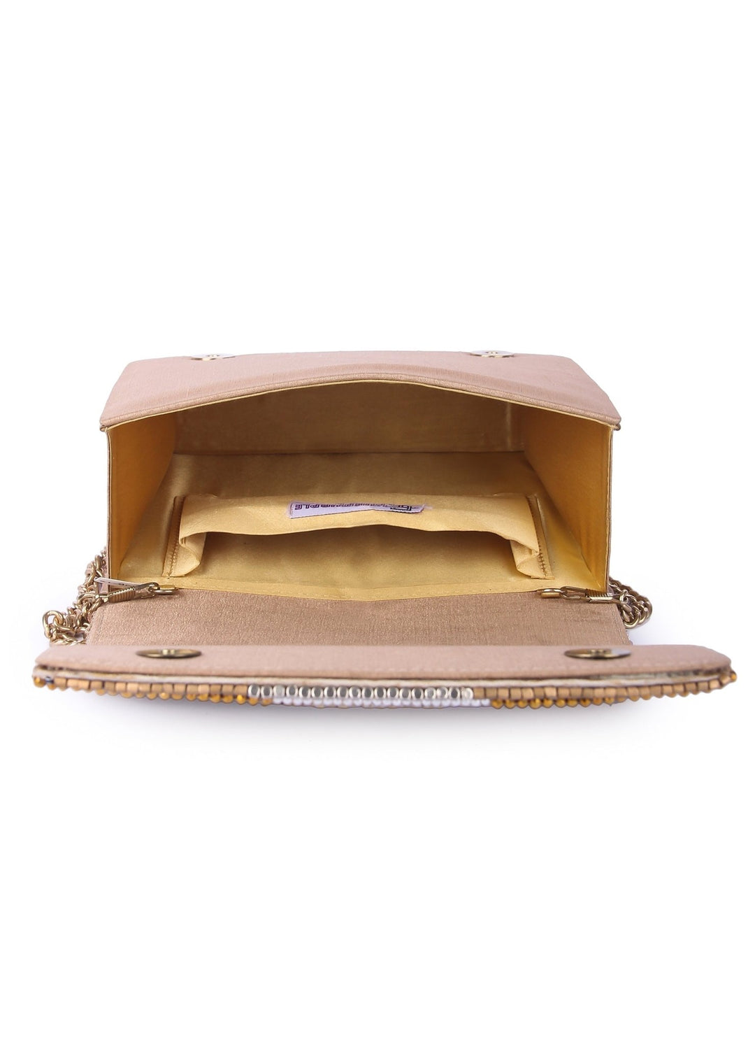 Bonita Gold Clutch The Purple Sack - Fabilicious Fashion