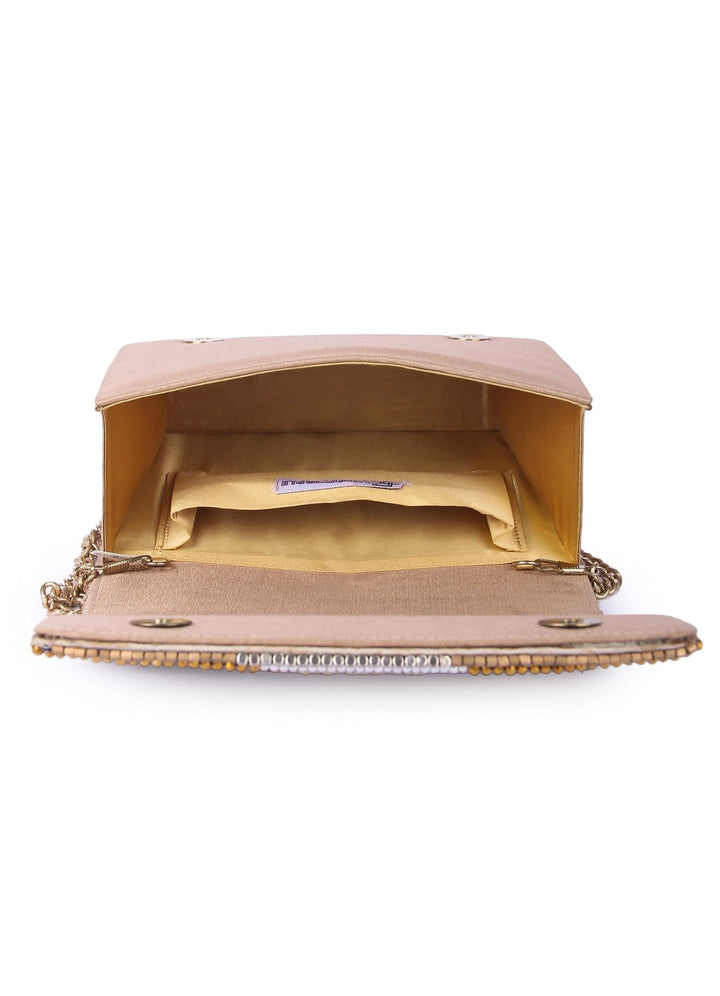Bonita Gold Clutch The Purple Sack - Fabilicious Fashion