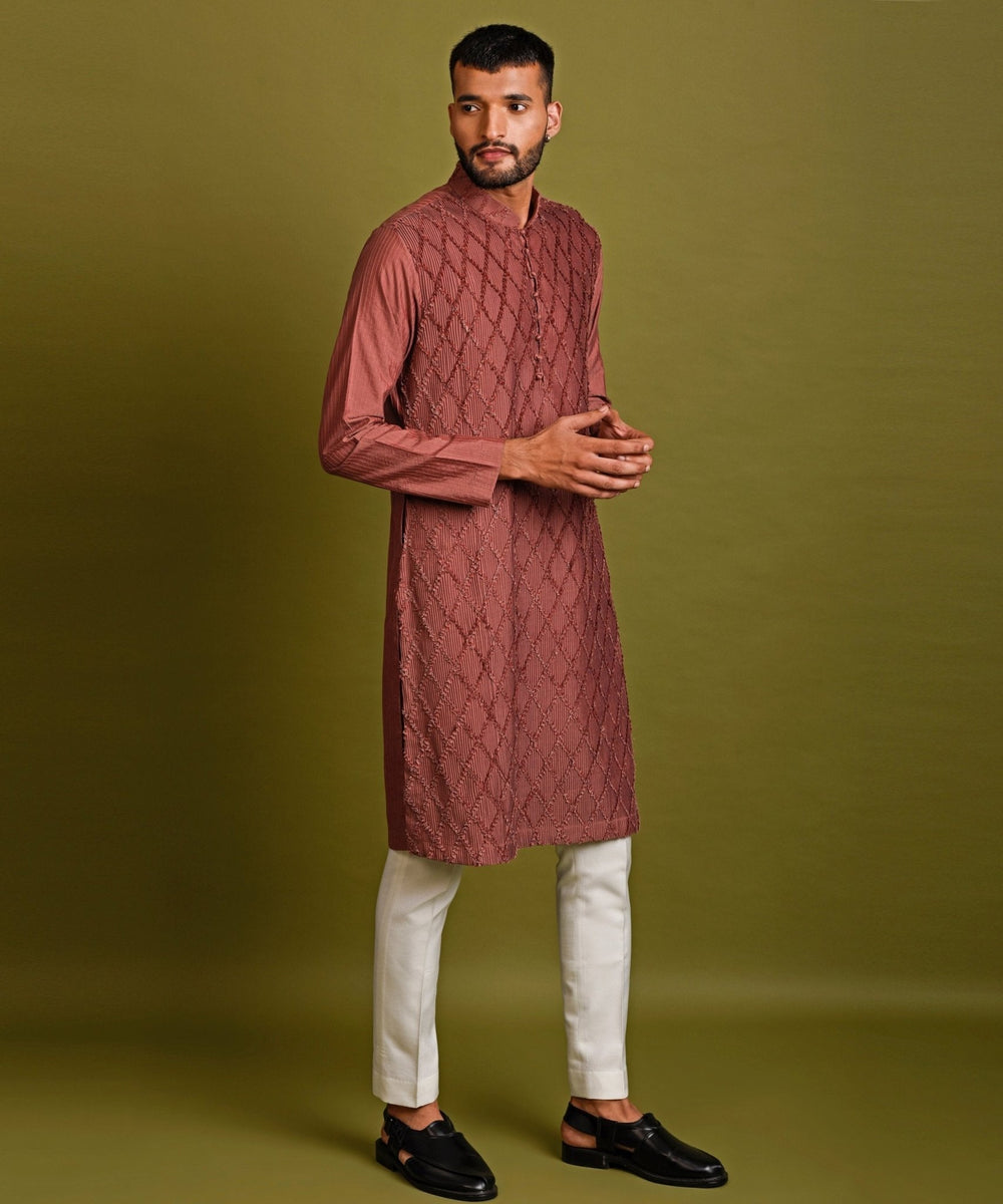 Burfi Pintux Kurta With Pyjama Chatenya Mittal - Fabilicious Fashion