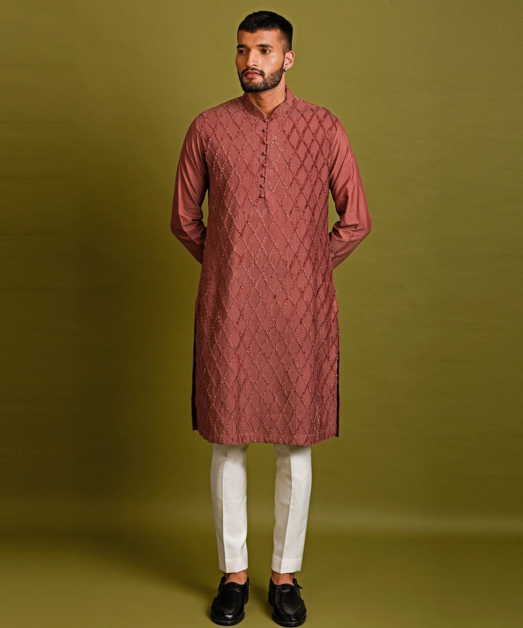 Burfi Pintux Kurta With Pyjama Chatenya Mittal - Fabilicious Fashion
