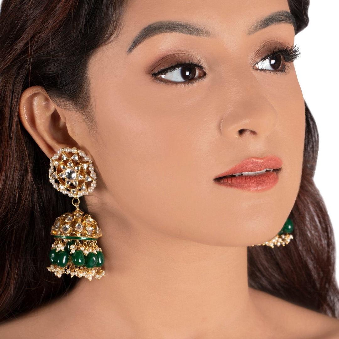 Choker Set With Star Shaped Jhumki Riana by Shikha Jindal - Fabilicious Fashion