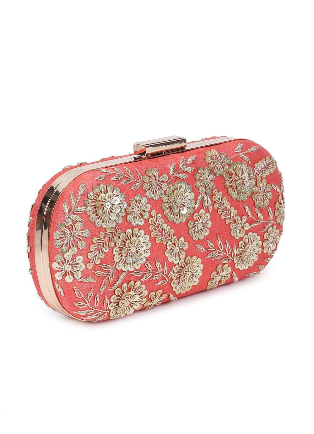 Coral Garden Clutch The Purple Sack - Fabilicious Fashion