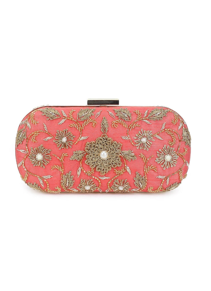 Coralicious Flower Clutch The Purple Sack - Fabilicious Fashion