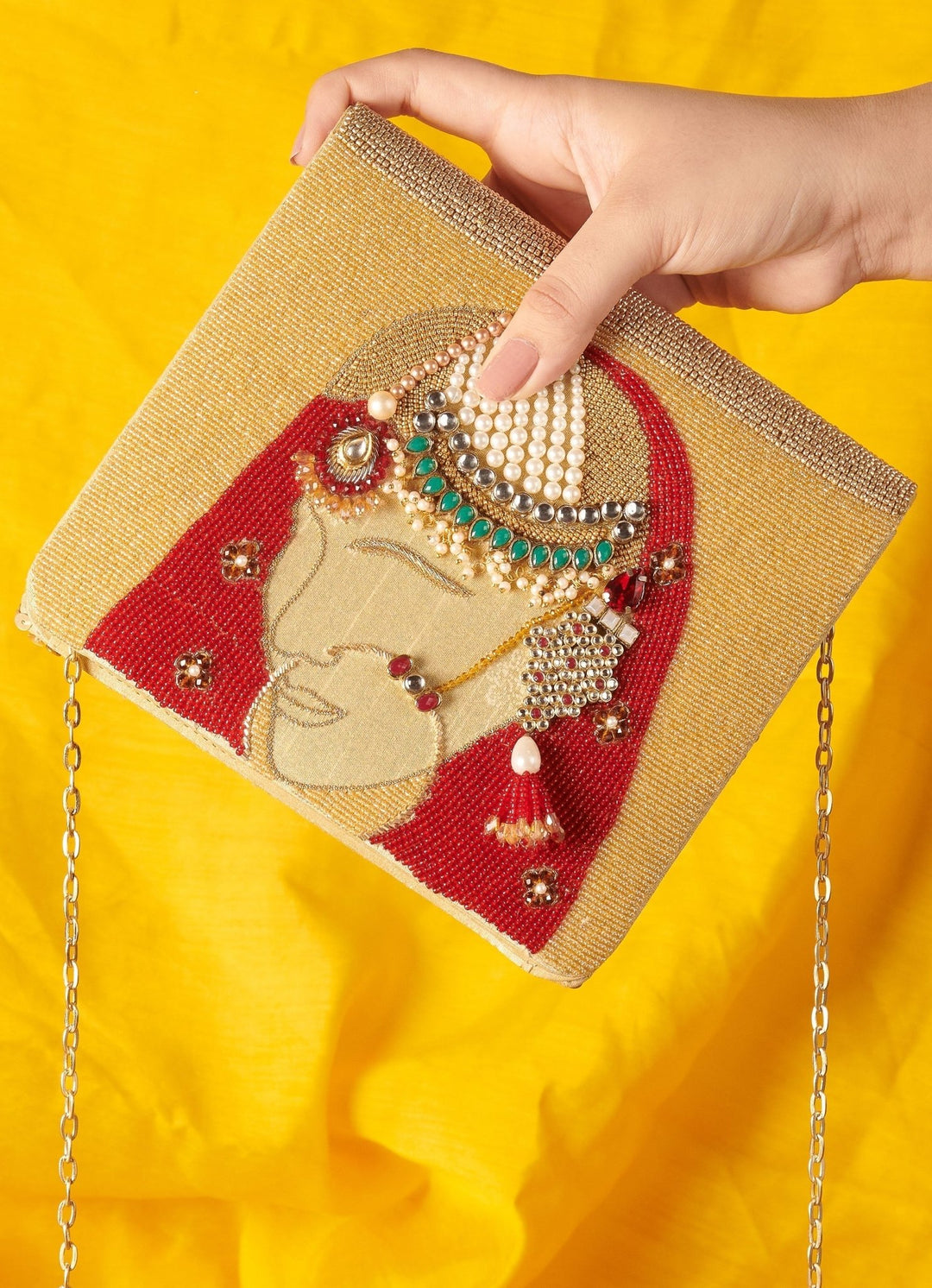 Dulhan Clutch The Purple Sack - Fabilicious Fashion