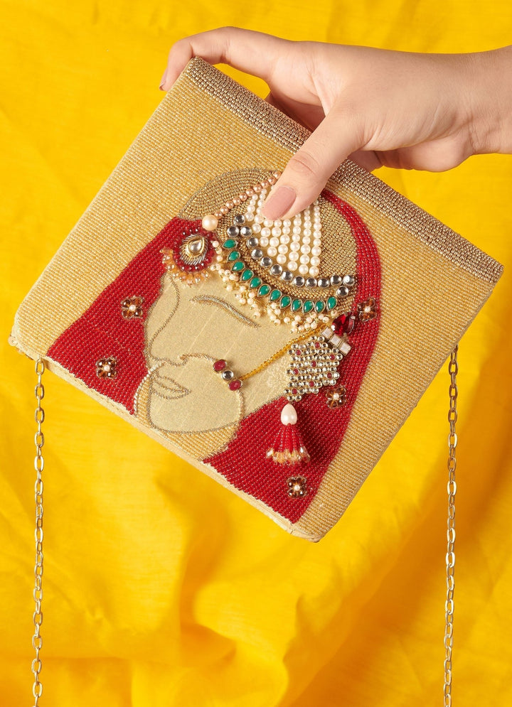 Dulhan Clutch The Purple Sack - Fabilicious Fashion