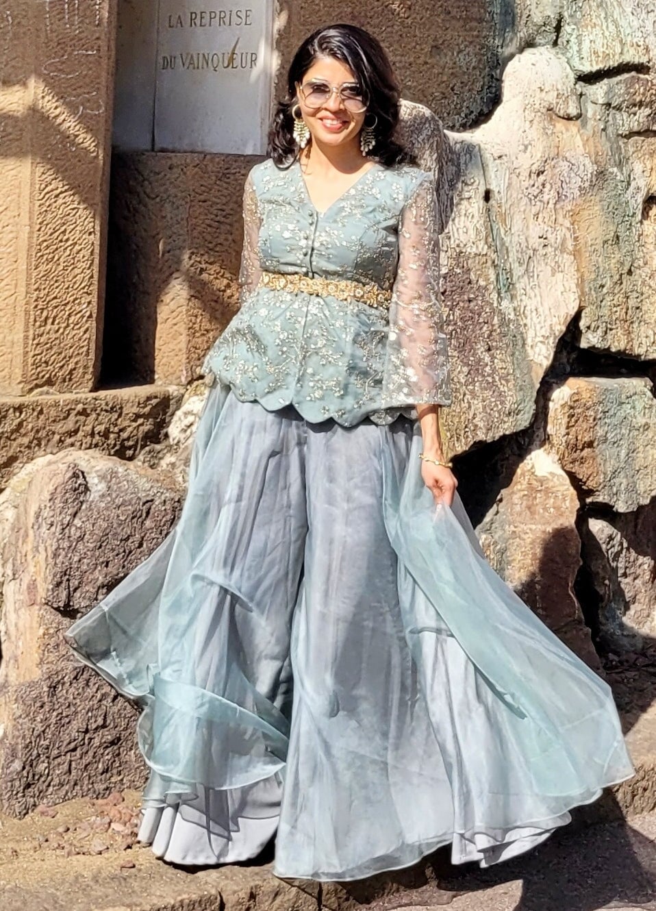 Organza peplum on sale