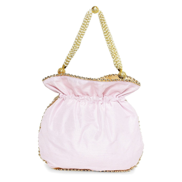 Dust Pink Pearl Potli The Purple Sack - Fabilicious Fashion
