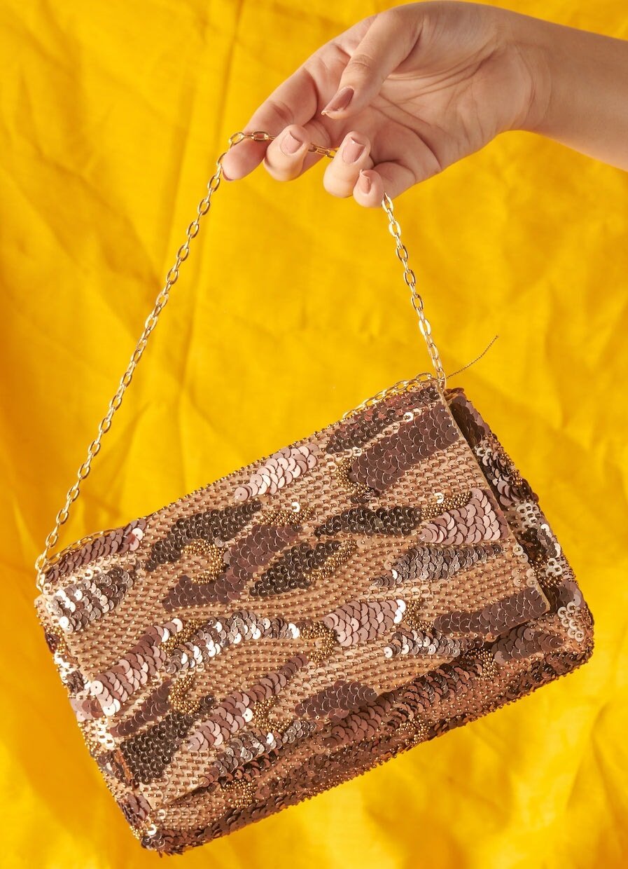 Eelina Zing Clutch The Purple Sack - Fabilicious Fashion