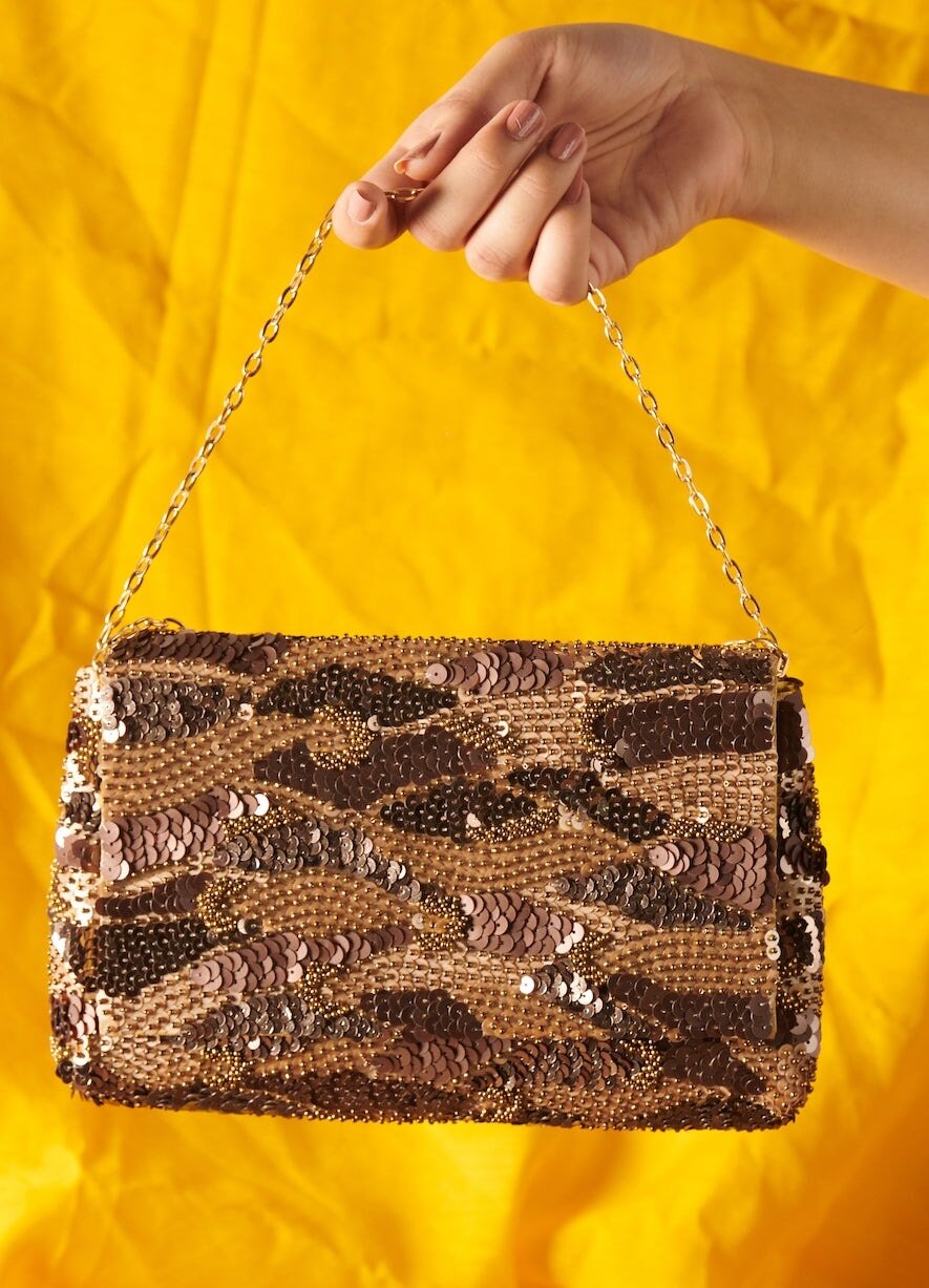 Eelina Zing Clutch The Purple Sack - Fabilicious Fashion