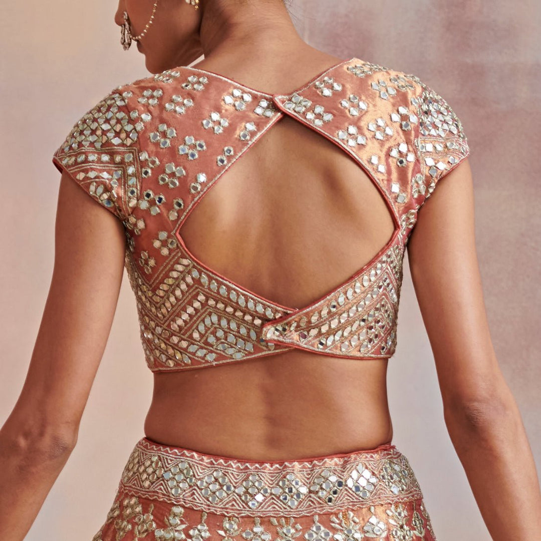 Falguni Vintage Gold Lehenga Set Suhino - Fabilicious Fashion