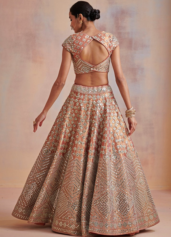 Falguni Vintage Gold Lehenga Set Suhino - Fabilicious Fashion