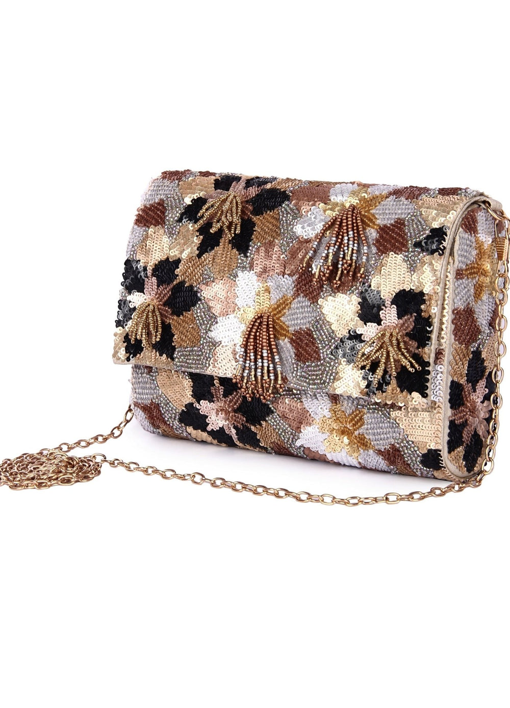 Floral Latkan Multi Bag The Purple Sack - Fabilicious Fashion