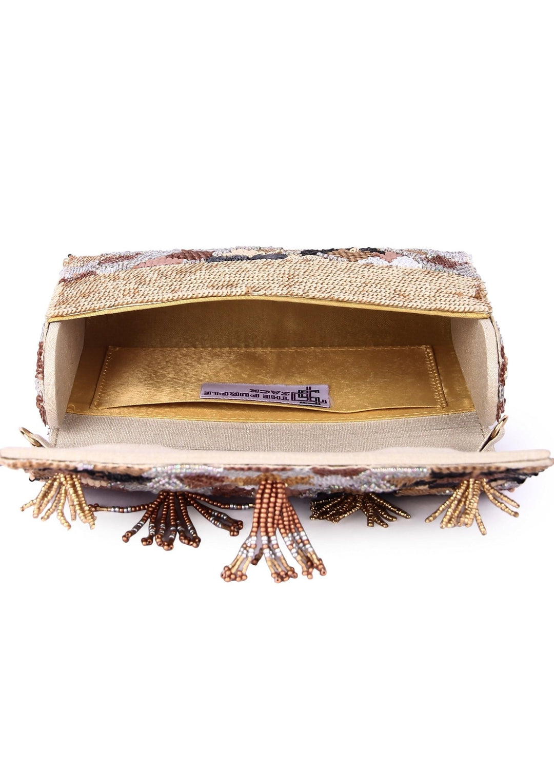 Floral Latkan Multi Bag The Purple Sack - Fabilicious Fashion