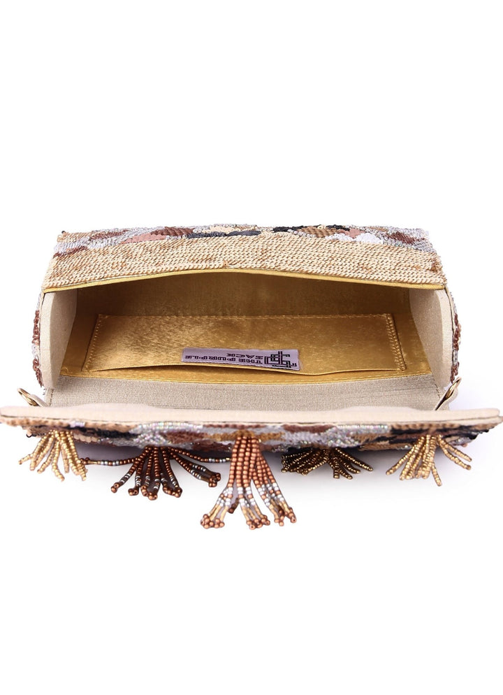 Floral Latkan Multi Bag The Purple Sack - Fabilicious Fashion