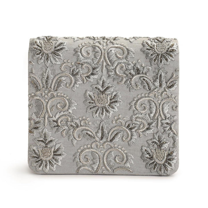 Flower Ripple Clutch The Purple Sack - Fabilicious Fashion