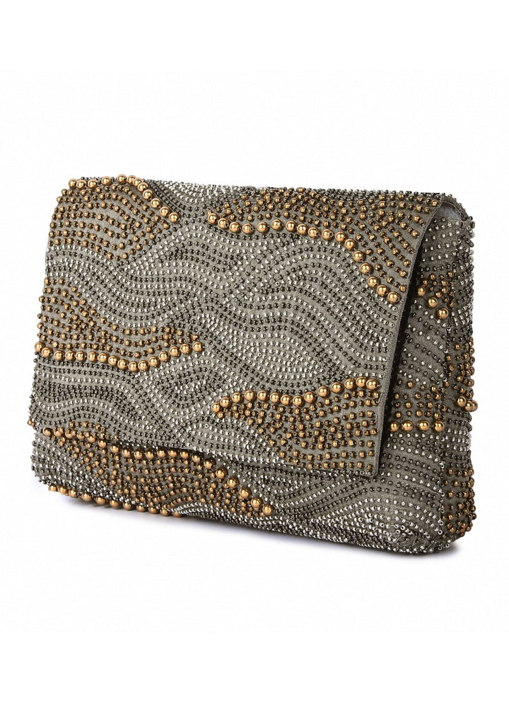 Galaxy Grey Clutch The Purple Sack - Fabilicious Fashion