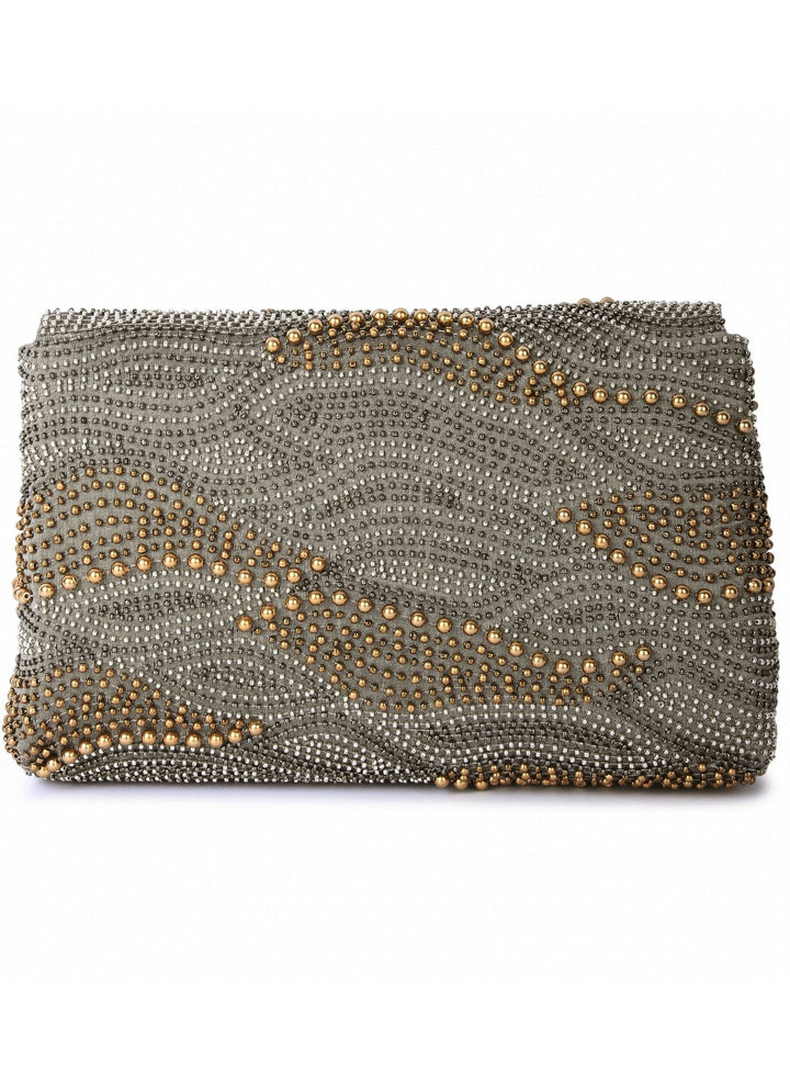 Galaxy Grey Clutch The Purple Sack - Fabilicious Fashion