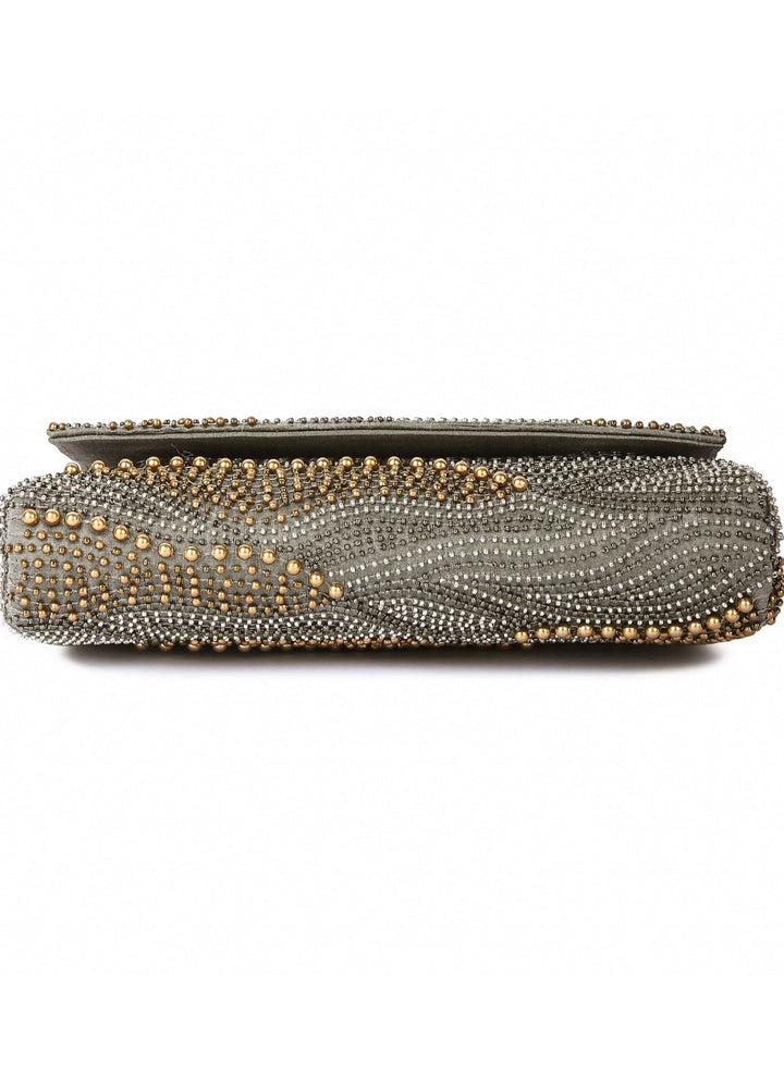 Galaxy Grey Clutch The Purple Sack - Fabilicious Fashion