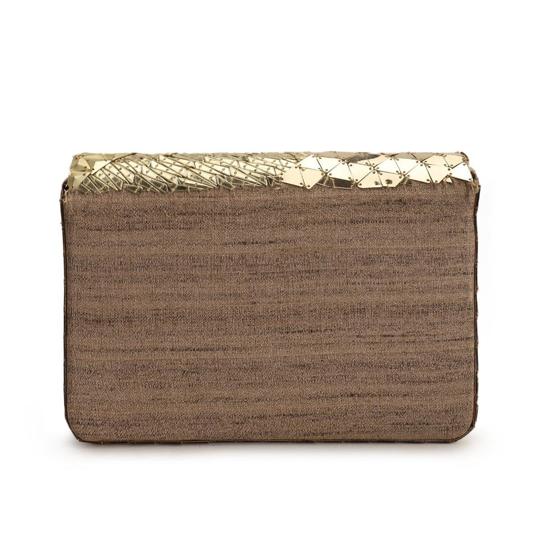 Gold Clutch The Purple Sack - Fabilicious Fashion