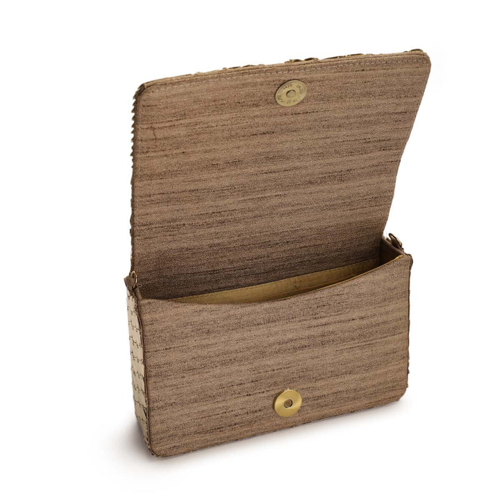 Gold Clutch The Purple Sack - Fabilicious Fashion