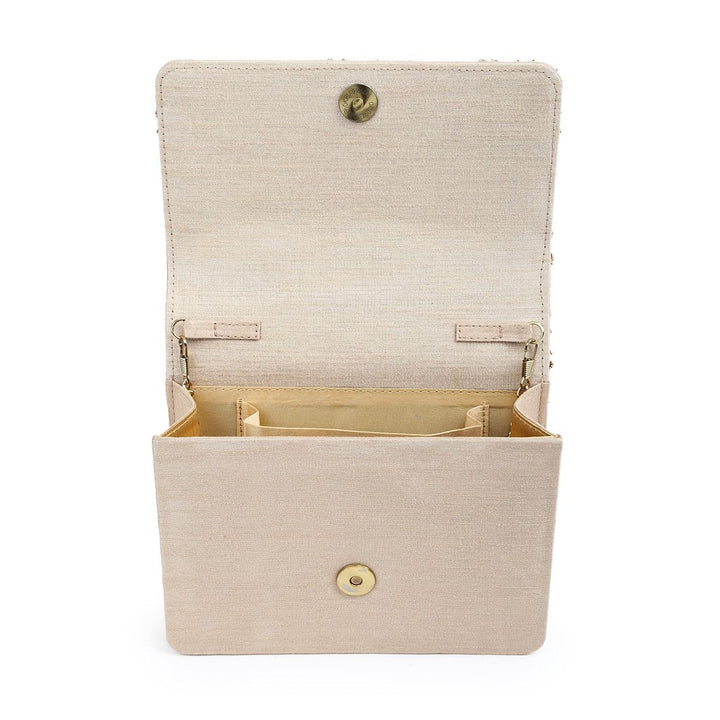 Gold Fern Clutch The Purple Sack - Fabilicious Fashion