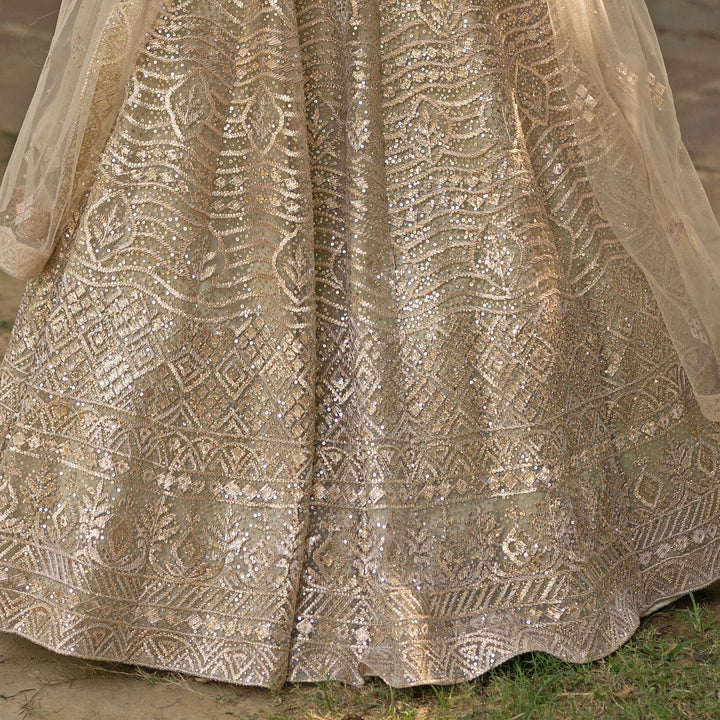 Gold Gota and Sequinned Lehenga Set Angad Singh - Fabilicious Fashion