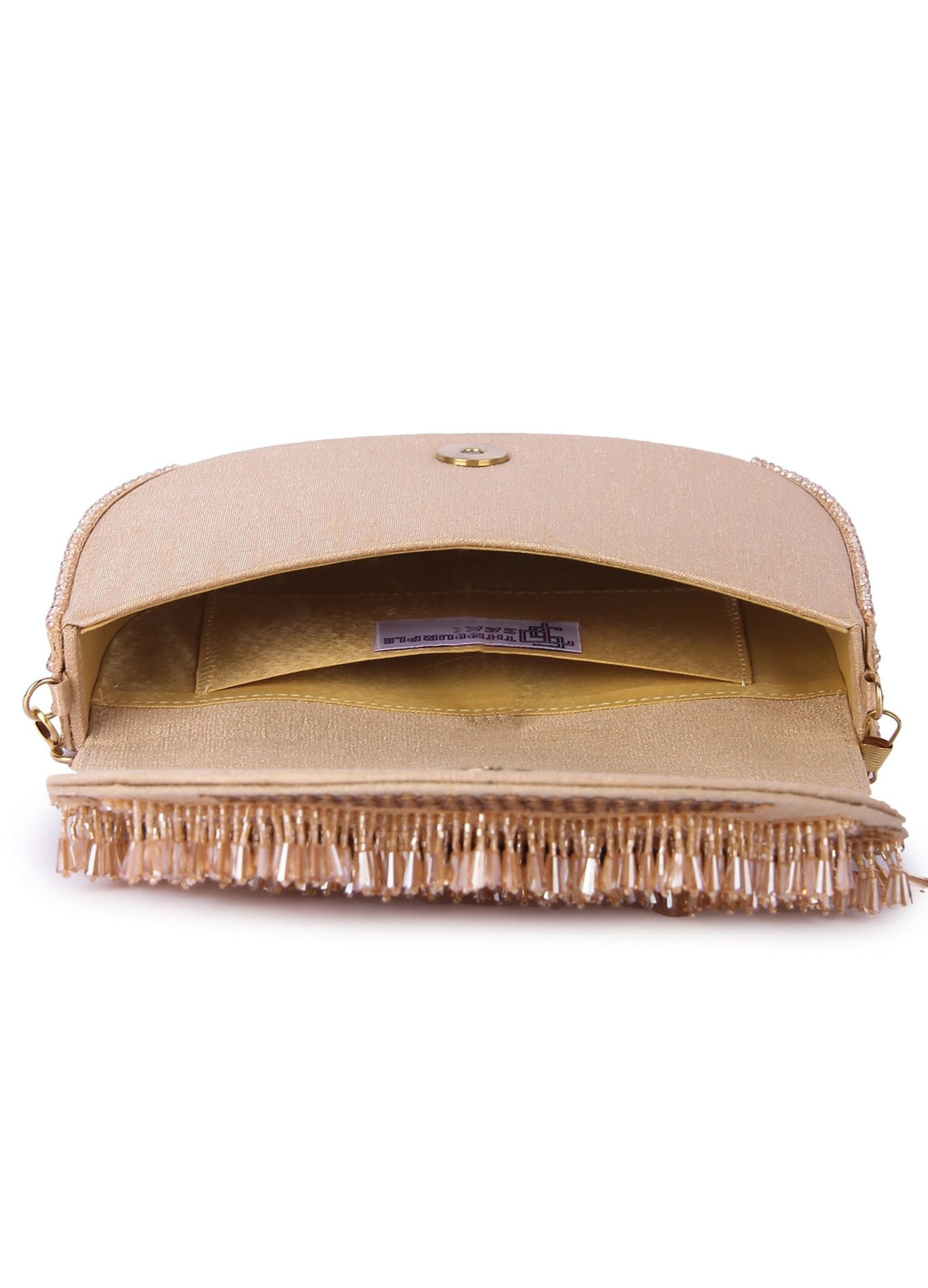 Gold Insiyaa Clutch The Purple Sack - Fabilicious Fashion