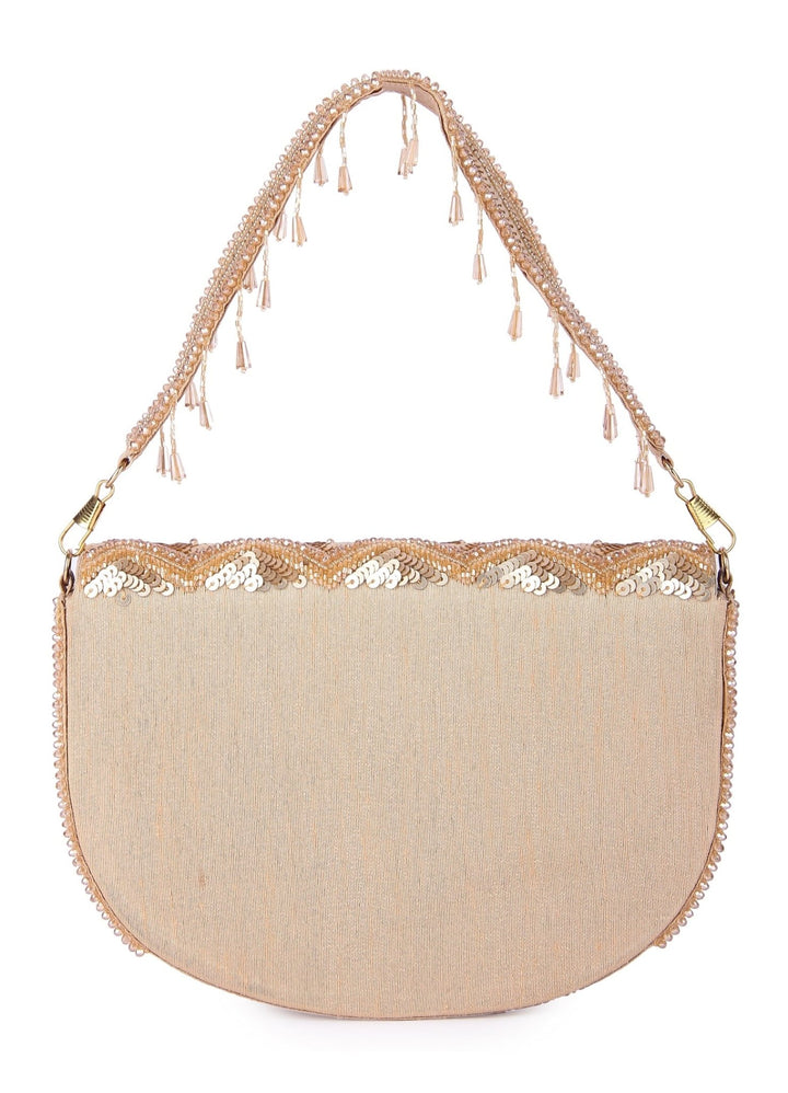 Gold Insiyaa Clutch The Purple Sack - Fabilicious Fashion