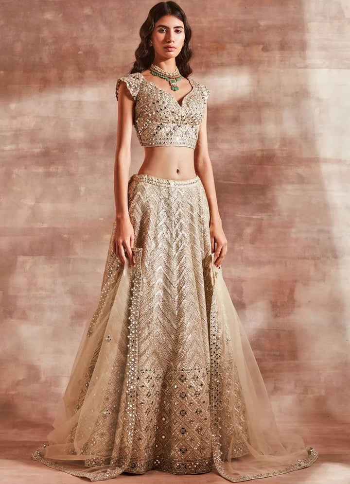 Gold Sitaara Bridal Lehenga Set Studio Iris - Fabilicious Fashion