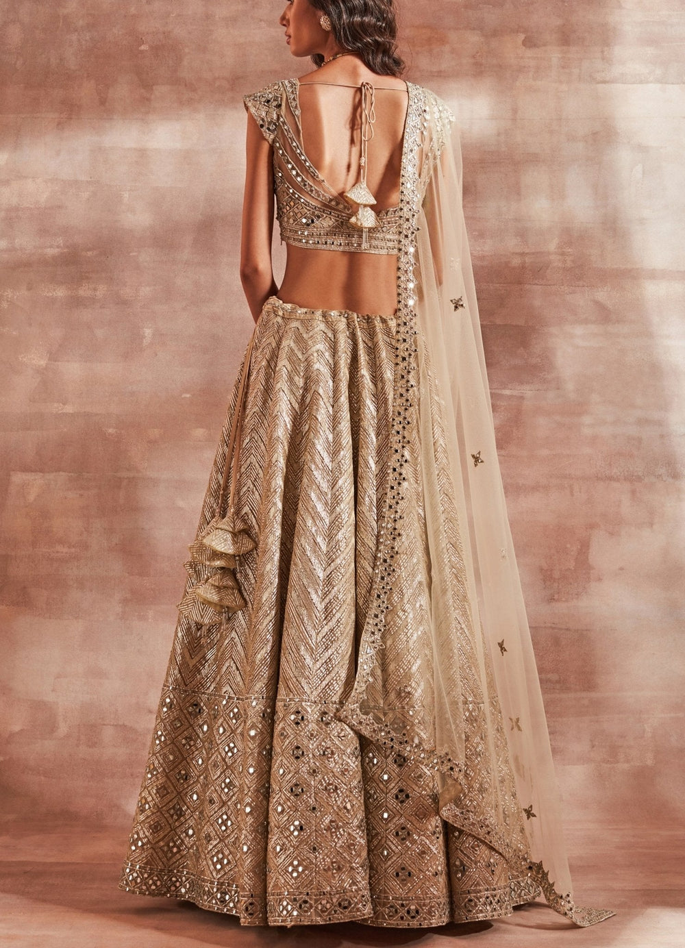 Gold Sitaara Bridal Lehenga Set Studio Iris - Fabilicious Fashion