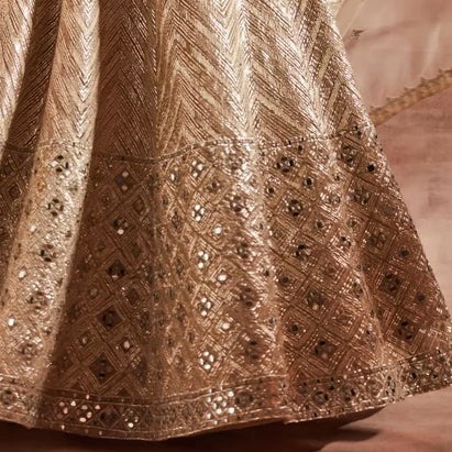 Gold Sitaara Bridal Lehenga Set Studio Iris - Fabilicious Fashion