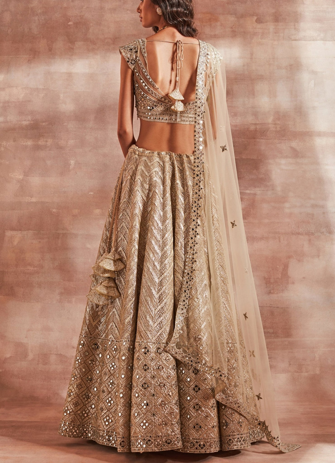 Gold Sitaara Lehenga Set Studio Iris - Fabilicious Fashion
