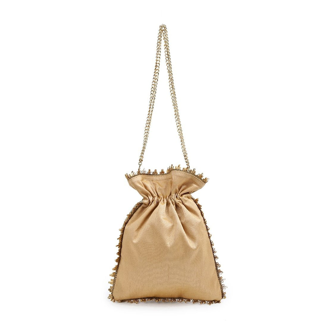 Gold Sparkle Potli The Purple Sack - Fabilicious Fashion