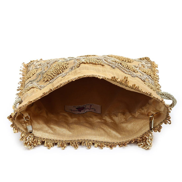 Gold Sparkle Potli The Purple Sack - Fabilicious Fashion