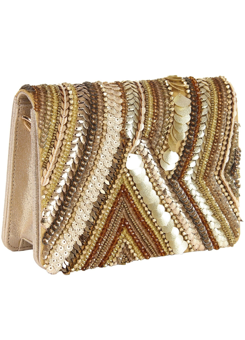 Golden Bing Bang Clutch The Purple Sack - Fabilicious Fashion