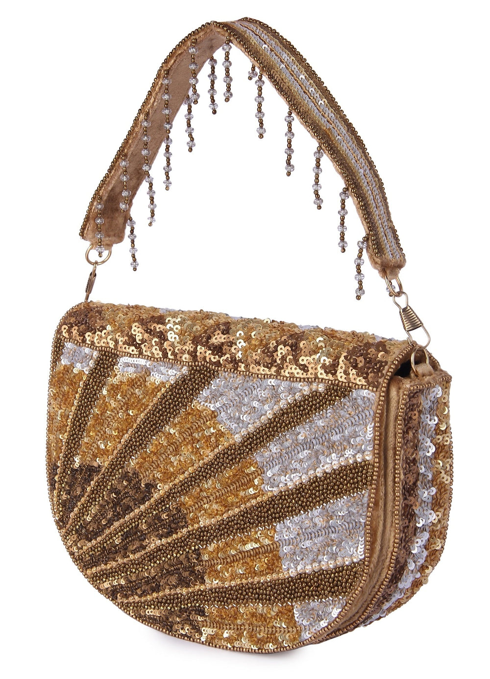 Golden Mihira Clutch The Purple Sack - Fabilicious Fashion