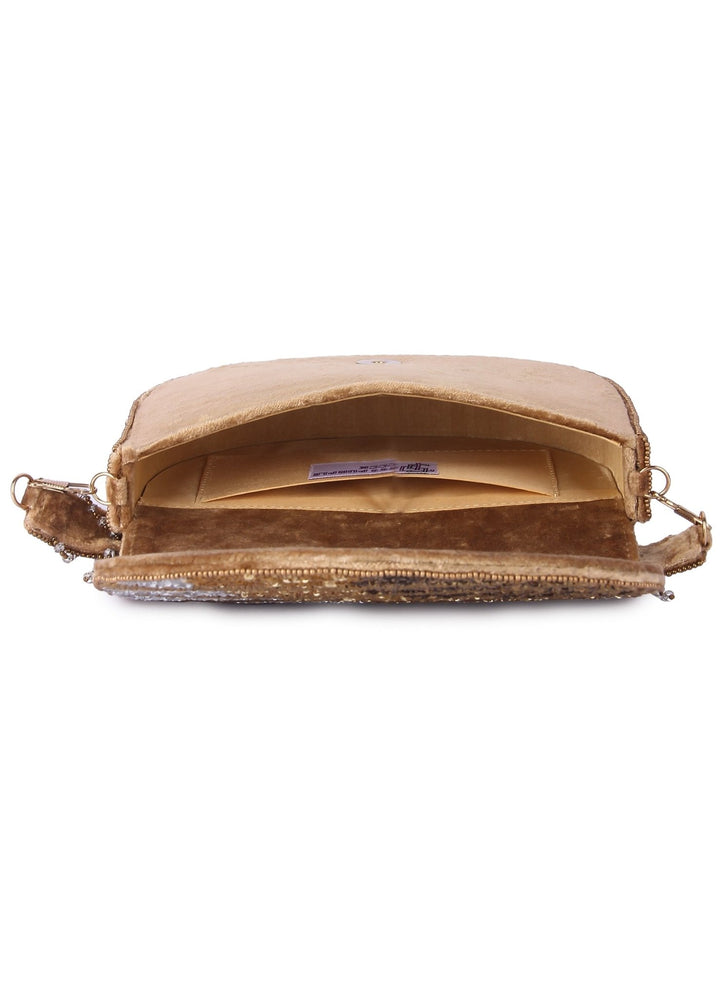 Golden Mihira Clutch The Purple Sack - Fabilicious Fashion