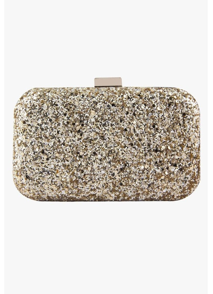 Golden Shimmer Clutch The Purple Sack - Fabilicious Fashion