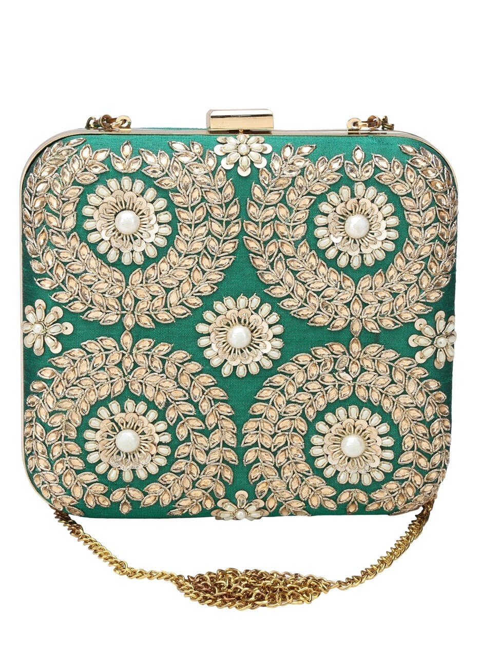 Green Lush Clutch The Purple Sack - Fabilicious Fashion