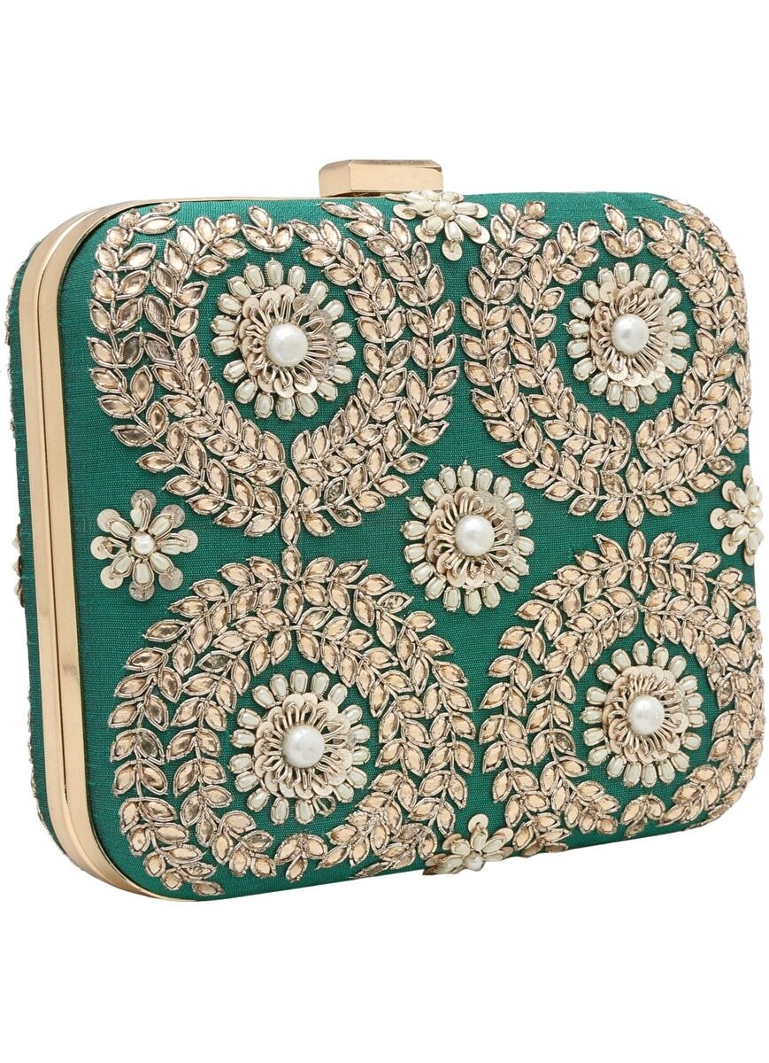 Green Lush Clutch The Purple Sack - Fabilicious Fashion