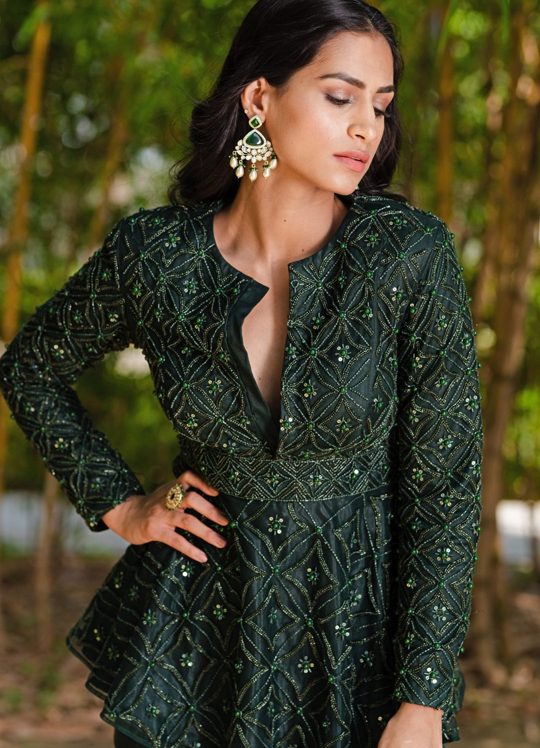 Green Tarah Set Rashika Sharma - Fabilicious Fashion