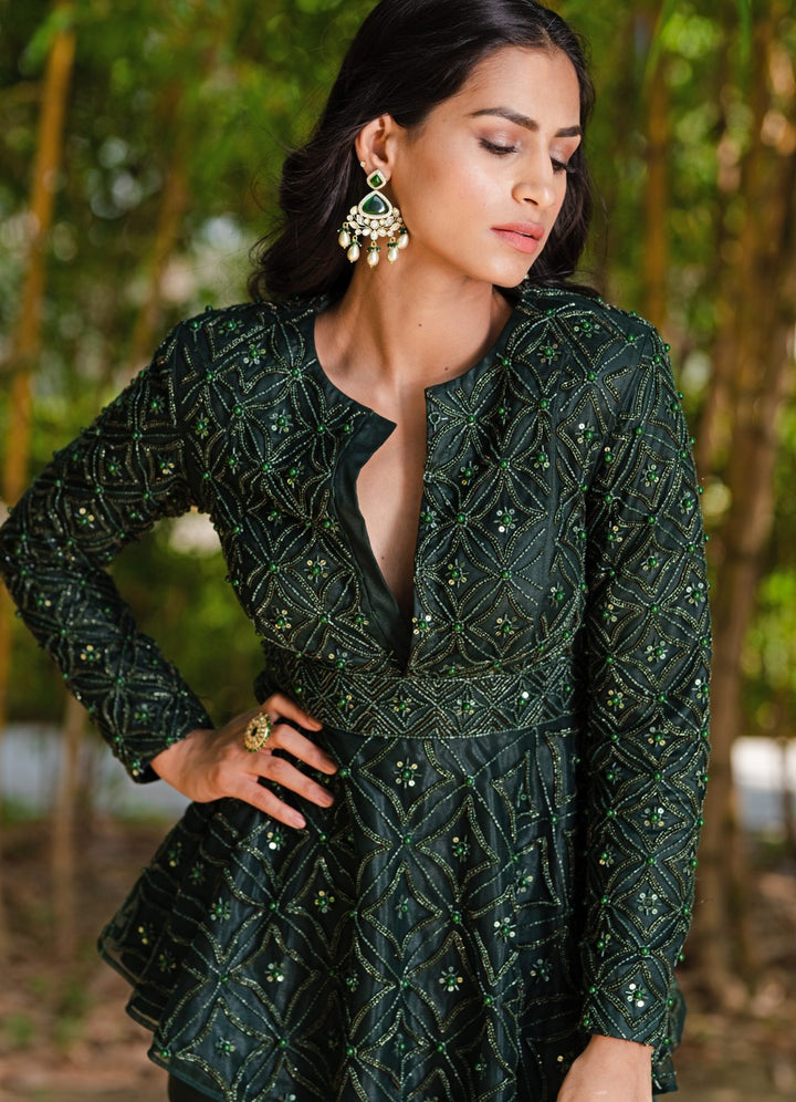 Green Tarah Set Rashika Sharma - Fabilicious Fashion