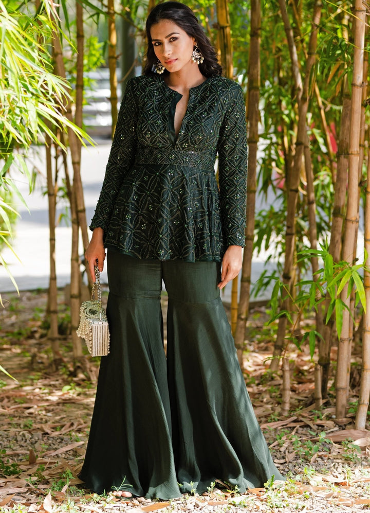 Green Tarah Set Rashika Sharma - Fabilicious Fashion