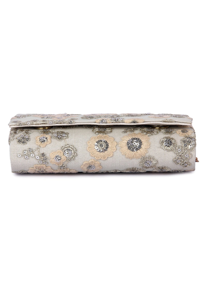 Gulaa Beige Clutch The Purple Sack - Fabilicious Fashion