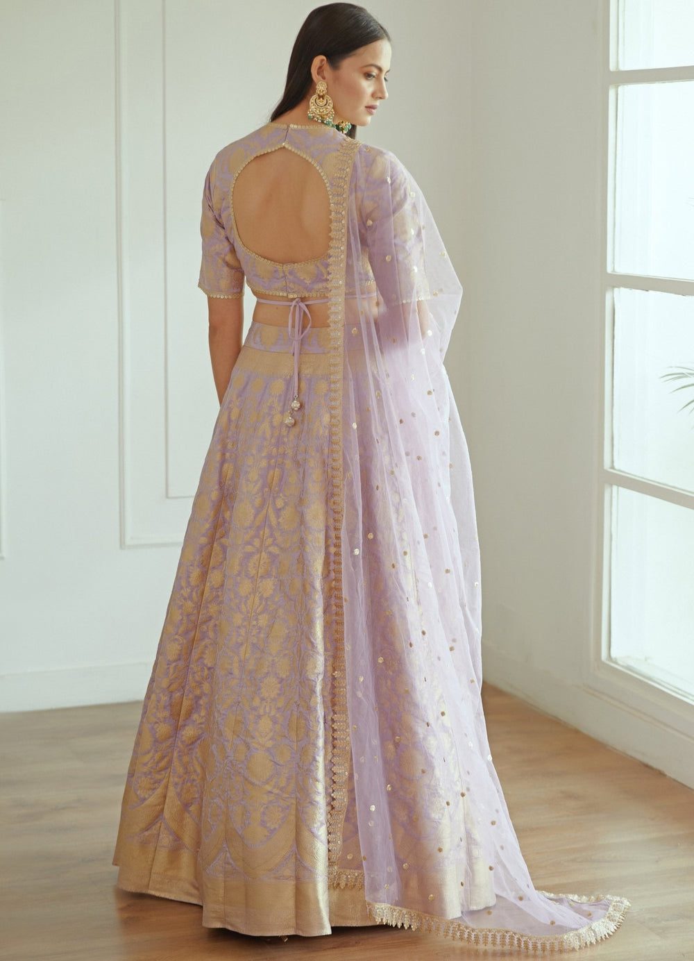 Inayat Lavender Benarsi Lehenga Set Studio Iris - Fabilicious Fashion
