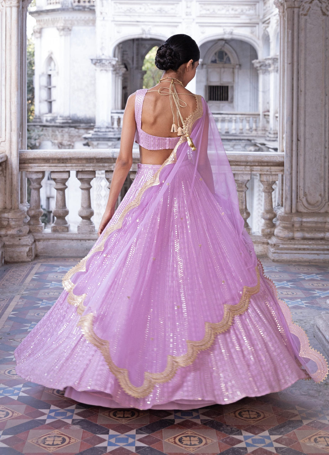 Ira Lilac Lehenga Set Renee - Fabilicious Fashion